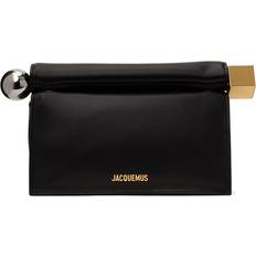 Leder - Schwarz Clutches Jacquemus La Pochette Rond Carre Clutch - Black