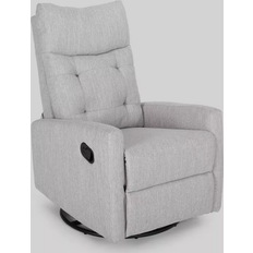 Christopher Knight Home Woodglen Contemporary Glider Swivel Recliner Light Gray Armchair 39"