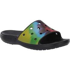 Multicolored Slides Crocs Classic Tie Dye Graphic Slide - Multi