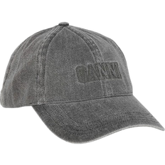 Ganni Dame Kasketter Ganni Embroidered Logo Cap - Black