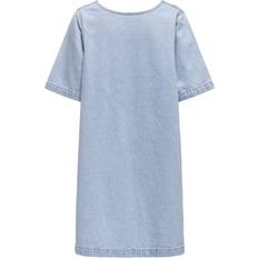 Only Midi Denim Dress - Blue/Light Blue Denim