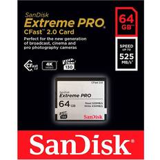 64 GB Memory Cards & USB Flash Drives SanDisk Extreme Pro CFast 2.0 525/430MB/s 64GB