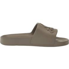 Green - Women Slides Adidas Adilette Aqua - Olive Strata