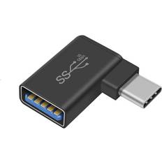 Usb c 3.1 otg adapter Nordic OTG-C14 5 Gbps 3.1 USB C Angled - USB A OTG Adapter M-F