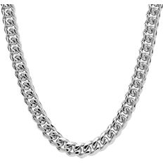 Gold gld GLD Signature Cuban Chain Necklaces 12mm - White Gold