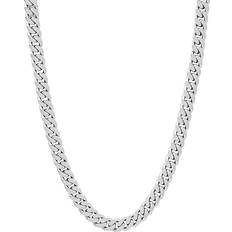 Chains - White Gold Necklaces GLD Signature Cuban Chain Necklace 6mm - White Gold