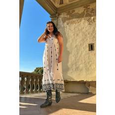 Black Colour Kjoler Black Colour Bcbali Ornament Strap Dress White hvid