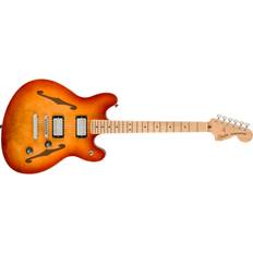 Maple Electric Guitar Fender Squier Affinity Series Starcaster Deluxe Maple Fingerboard Electric Guitar Sienna Sunburst