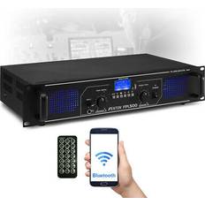 Fenton Bluetooth amplifier with usb phono aux input eq blue leds hifi home stereo 500w