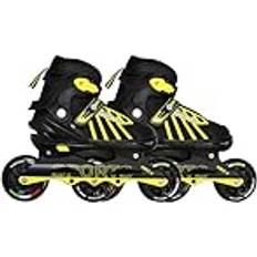 Yellow Inline Skates Endless EL1031 Inline Adjustable Skates EUR UK 5.5 EUR UK 9 for Years and Above Yellow Aluminium Chassis and mm PU Three Wheels With ABEC Bearings In Outdoor