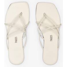 Cuir Tongs TKEES Elle Square Toe Thong Sandals - Women's