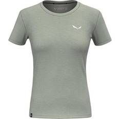 Merino Wool T-shirts Salewa Eagle Minilogo Am Short Sleeve T-shirt Grey Woman