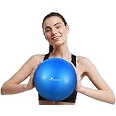 Romix Pilatesboll 9 tum, halkfri mjuk 23 cm mini träningsboll, anti-bristande uppblåsbar liten fitnessboll för vuxna styrketräningsstabilitet fysioterapi balans yoga hem gym träning –