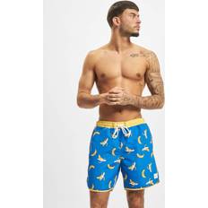 Gelb Badehosen Urban Classics Pattern Retro Swim Trunks Banana All Gelb