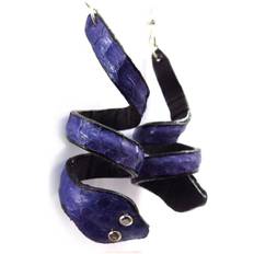 Purple Earrings Les Trésors de Lily [J6751] Purple 'Tentation' designer earrings