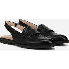 46 ⅓ Loafers Soul Naturalizer Yeah Slingback Loafer Shoes, Black Faux Leather, 10.0W Almond Toe, Strap