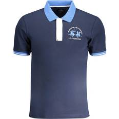 La Martina Cotton Polo Men's Shirt - Blue