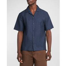 Moncler Tøj Moncler Short Sleeve Shirt - Blå