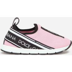 Ragazza Primi Passi Dolce & Gabbana Sneakers Slip On Sorrento Logo Tape Rosa