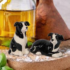 Leonardo Border collie pepper shakers cruet Salt Mill