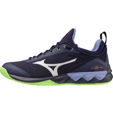 Mizuno WAVE LUMINOUS 2 Volleyball EvngBlu/TechGrün/Iolite Damen/Herren Grösse38.5