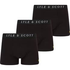 Lyle & Scott Sous-vêtements Lyle & Scott Brown Pack Of 3 Basic Core Black Boxers