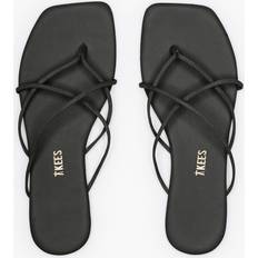 Cuir Tongs TKEES Elle Square Toe Thong Sandals - Women's