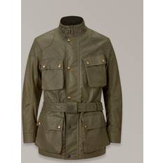 Belstaff Trialmaster Motorcycle Wax Jacket - Green