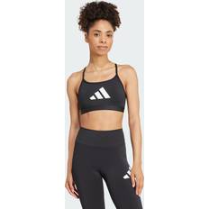 Multicoloured Bras adidas Aeroreact Big Logo Graphic Bra Black