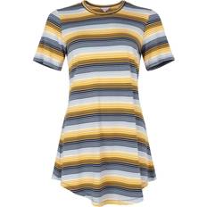 Gul Natkjoler Lady Avenue Bamboo natkjole, multi XS, Blue/Amber