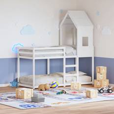 Cunas vidaXL Techo De Cama Infantil Madera Maciza Pino 60x99x139.5 cm