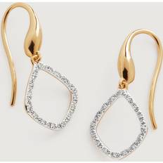 Monica Vinader Diamond Earrings Monica Vinader Riva Kite Diamond Drop Earrings