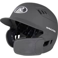 Baseball Helmets Rawlings R16 Reversible EXT Matte Helmet Reversible Face Guard Junior Matte Graphite