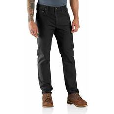 Carhartt Men's Rugged Flex Slim Fit Canvas 5-Pocket Tapered Work Pant Black 34L