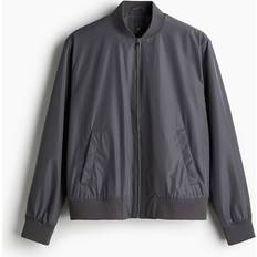 H&M Bomber Jackets H&M Regular Fit Bomber Jacket Gray