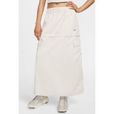 Skirts Nike Women's Sportswear Essential Mid-Rise Woven Cargo Midi Skirt in Brown, FV7503-104