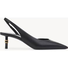 Chloé Heels & Pumps Chloé Marcie slingback Black 100% Goatskin