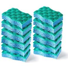 White Scourers & Cloths O-Cedar Multi-Use Scrunge Scrub Sponge 6 Count Pack of 2