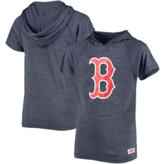 Children's Clothing Stitches Big Boys and Girls Heathered Navy Boston Red Sox Raglan Short Sleeve Pullover Hoodie Heathered Navy Large