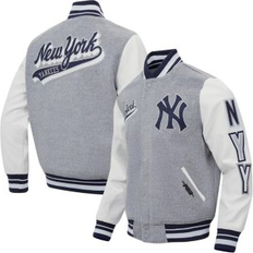 Jackets & Sweaters Pro Standard Men's New York Yankees Script Tail Wool Varity Jacket Heather Gray