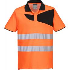 Work Tops Portwest Orange/Black, 3XL PW2 Hi-Vis Polo Shirt Short Sleeve