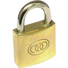 Nisbets Sq-circle hardened steel shackle padlock with 2 keys