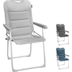 Brunner Sangria Folding Camping Chair Foldable Adjustable Lightweight Aluminium Dark Grey