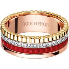 Boucheron Mixed Gold Quatre Red Ring multi