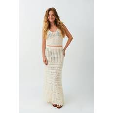 Plissering Skjørt Gina Tricot Crochet maxi skirt