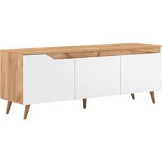 Panneau de fibres Meubles TV Tue Craft Gold/White Meuble TV 140x52cm