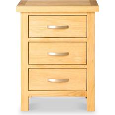 Oak - Wood Bedside Tables Roseland Furniture London Oak Bedside Table 32x42cm