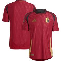 Camisetas de equipo nacional Adidas Camiseta primera equipación Authentic Bélgica Euro 2024 Rouge