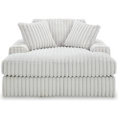 Gray Sofas Signature Design by Ashley Stupendous Oversized Chaise White/Gray Sofa 64" 2 Seater