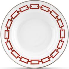 Red Soup Plates Ginori 1735 Catene di Gio Ponti Soup Plate 24.5cm